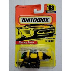 VTG 1996 MATCHBOX Action System #68 STINGER HELICOPTER Moving Parts 1/64 Sealed